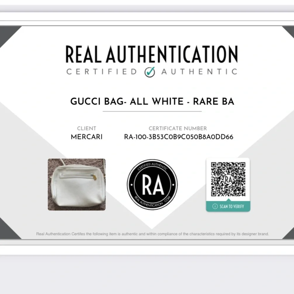 🎉HP 10/30🎉 Authentic Gucci Vintage Crossbody bag, *RARE* ALL White